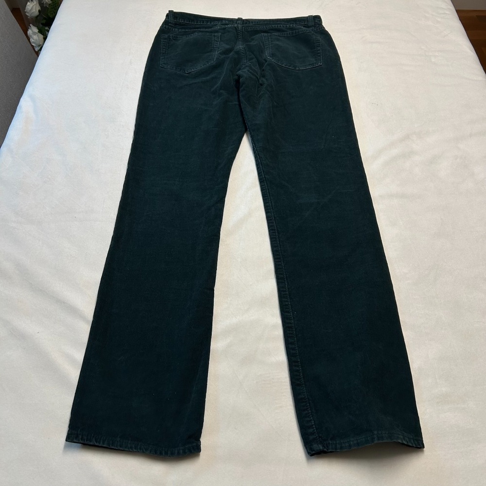 J.Crew 484 Slim Corduroy Pants Mens 32x34 Green 5-Pocket Fine Wale Trousers - Picture 8 of 8